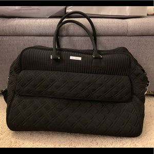 Large quilted Vera Bradley weekender duffel bag